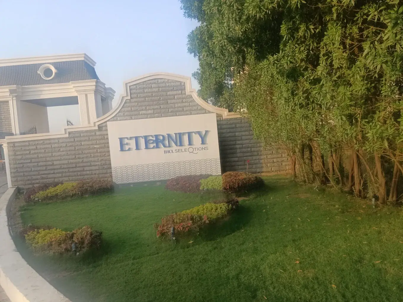 Landscaped entrance lawn at Eternity by IHCL SeleQtions, Kanpur